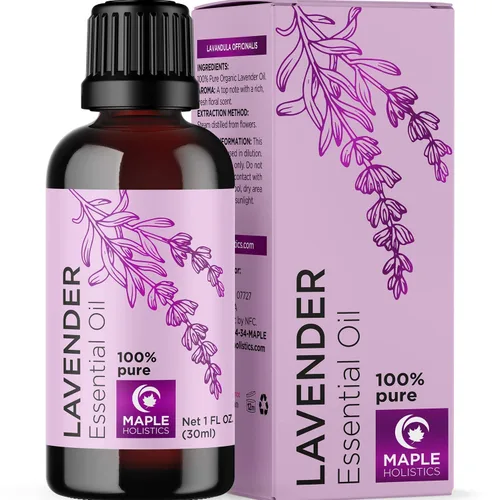 Vista 2 de Juego de aceites esenciales de aromaterapia para difusor, aceite esencial de romero puro y aceite esencial de lavanda, aceites esenciales puros