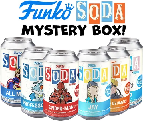 Vista 3 de Funko Juego de iniciación misterioso de soda de vinilo (caja de 6)