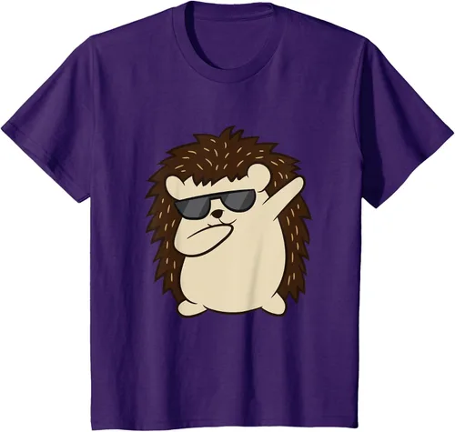 Vista 28 de Dabbing Hedgehog Funny Hedgehog Camiseta S