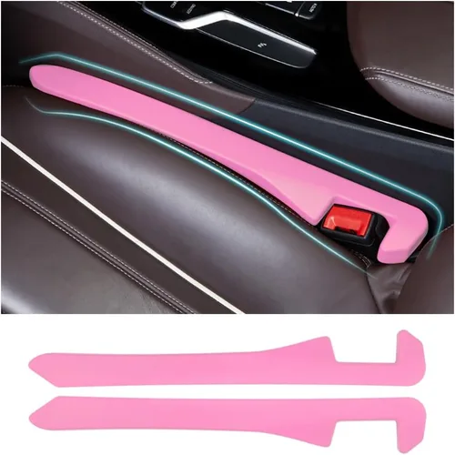 Vista 8 de Junecarp Paquete de 2 rellenos de espacio para asiento de automóvil, organizador flexible para evitar que los artículos se caigan, accesorios