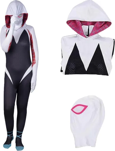 Vista 2 de WPOZD Universe R Gwen - Disfraz de cosplay estilo 3D para Halloween (M)