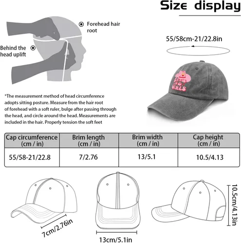 Vista 3 de Hats Let's go Girls Baseball Cap, Vintage Baseball Cap for Men