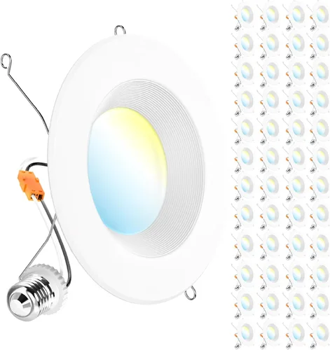 Vista 9 de Sunco - Paquete de 48 luces LED empotrables de 4 pulgadas, iluminación de lata, 660 LM, 11 W (equivalente a 40 W), CCT seleccionable
