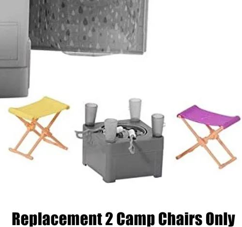 Vista 2 de Barbie Piezas de repuesto 3 en 1 DreamCamper Vehículo Playset - GHL93 ~ 2 sillas de campamento de repuesto