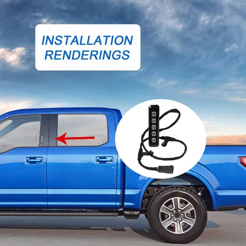 Vista 6 de DICMIC Teclado de entrada sin llave del lado del conductor Compatible con Ford F150 2015-2020 2017-2020 Ford F250 F350 F450 F550 Super Duty