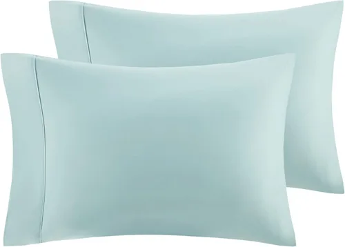 Vista 14 de Comfort Spaces Juego de sábanas de 100% rayón (de bambú), transpirable, con bolsillo profundo de 15 pulgadas, para todas las estaciones, juego