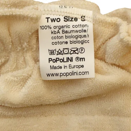 Vista 3 de 100% algodón orgánico paño pañal pañales pañales pañales botones Terry Eco, S, Beige