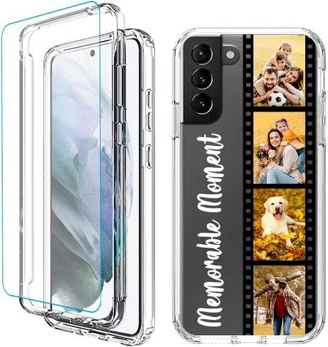 Vista 8 de Funda para teléfono con foto personalizada para Samsung Galaxy S21 5G, cubierta personalizada con imagen, texto, logotipo