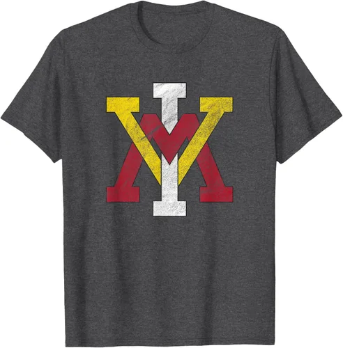 Vista 24 de Virginia Military Institute Camiseta VMI Keydets Distressed Primary, Negro