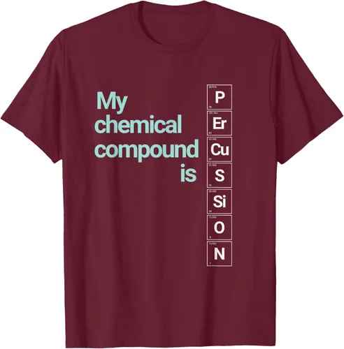 Vista 12 de Percussion Band Geek My Chemical Compound T-Shirt