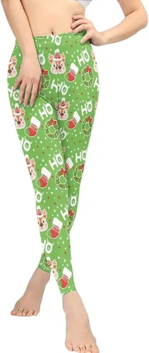 Vista 4 de PZZ BEACH Leggings de yoga de cintura alta Scrunch Booty Pants Ropa atlética Novetly Pattern Fitness Pantalones largos