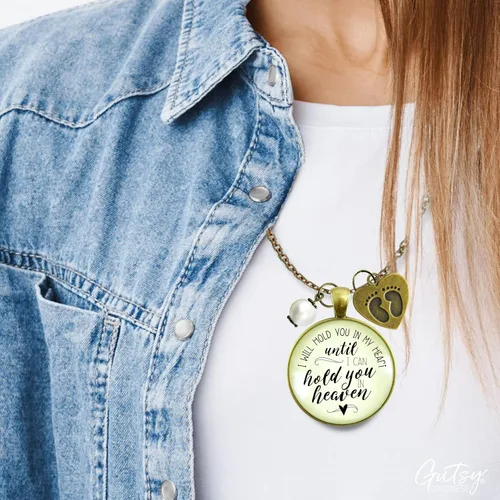 Vista 17 de Gutsy Goodness Miscarriage Necklace Comforting Sentimental Handmade Jewelry For Mom - Pendant, Message Card, Keepsake Gift Box