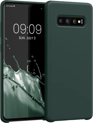 Vista 292 de kwmobile Funda compatible con Samsung Galaxy S9 - Funda de silicona TPU con acabado suave - Blue Reef