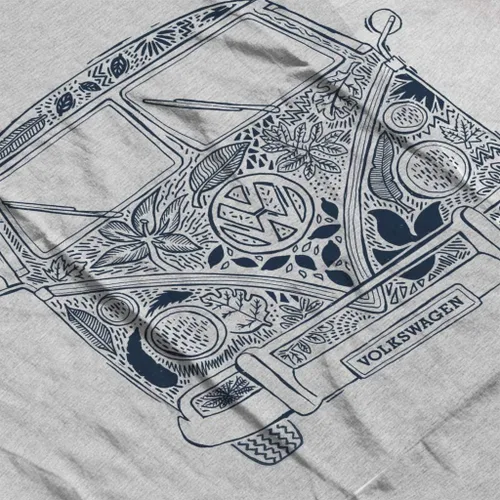 Vista 5 de Volkswagen Camper Flowers Design - Camiseta para mujer