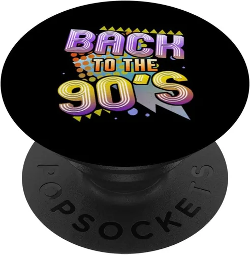 Vista 6 de Back To The 90s Nostalgia Retro 1990 Party Costume Men Women PopSockets MagSafe PopGrip for iPhone