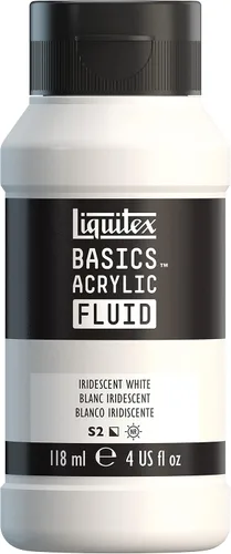 Vista 17 de Liquitex BASICS - Pintura acrílica fluida, botella de 4 onzas, tono permanente carmesí lizarina Super Versatile, Fine Art Pigments; Fluid