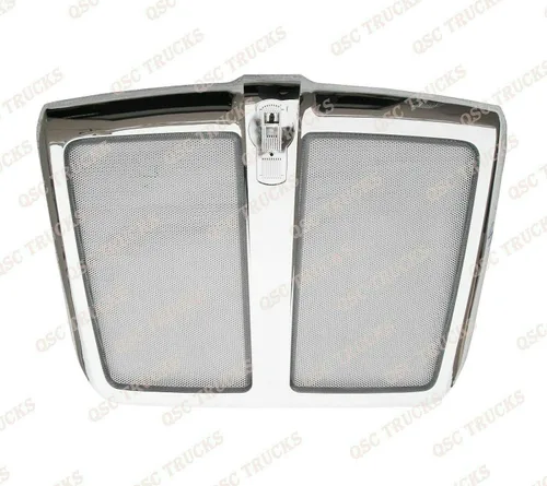 Vista 6 de Par de esquinas de parachoques + protector de ciervo de acero inoxidable + rejilla para Kenworth T680