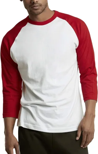 Vista 18 de TOP PRO Camiseta de béisbol casual con manga raglán 3/4 para hombre
