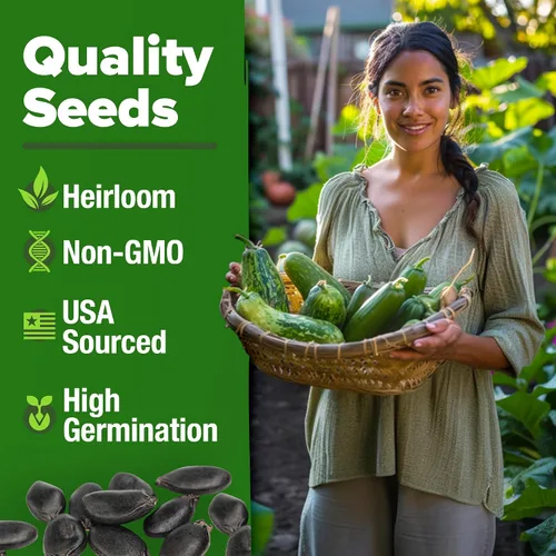 Vista 8 de HOME GROWN Flower Seed Trio - Más de 430 semillas de Estados Unidos sin OMG Lila blanca japonesa, calabazas Luffa y Gloria de la mañana Alta