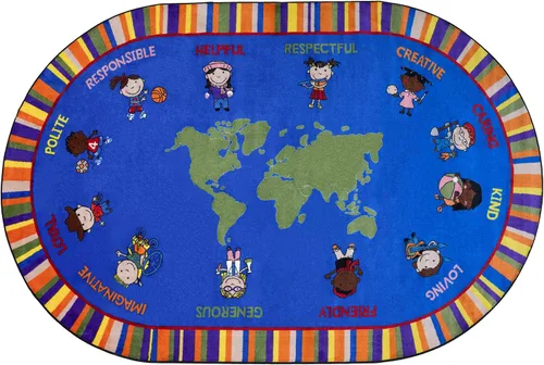 Vista 11 de KidCarpet.com Friends - Alfombra circular completa, redonda de 6 pies Amigos