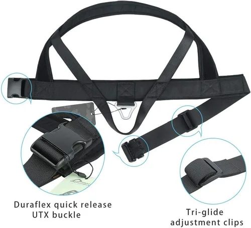 Vista 7 de Collar para perro de tamaño XS de nailon ajustable sin tirones para perro, arnés para perro pequeño con acolchado