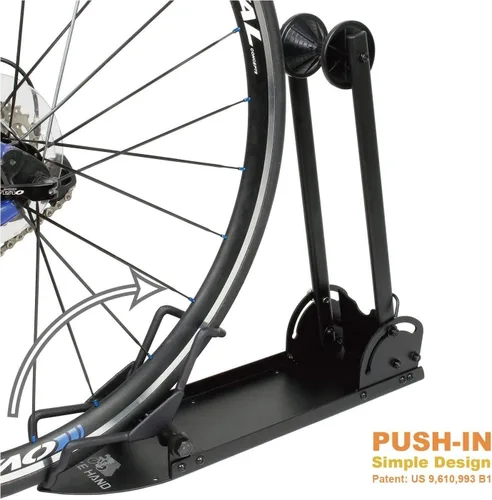 Vista 2 de BikeHand Soporte de estacionamiento para bicicleta – para bicicletas de montaña y de carretera, almacenamiento de garaje en interiores y exteriores