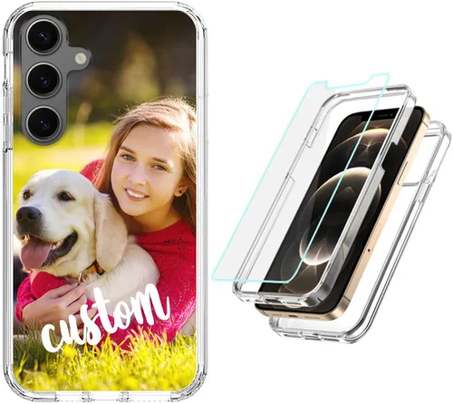 Vista 47 de Funda resistente personalizada para Samsung Galaxy S20 FE [protector de pantalla de vidrio templado] [carcasa de silicona suave] [parachoques de PC]