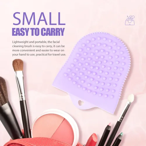 Vista 5 de FRCOLOR Cepillo de limpieza facial suave Cepillo facial de silicona Limpieza profunda Depurador de poros profundos Herramienta de lavado facial