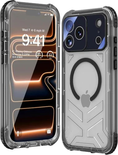Vista 13 de WIFORT Funda impermeable para iPhone 15, [IP68 bajo el agua a prueba de polvo] [pantalla integrada] [15 pies a prueba de golpes militar], cubierta