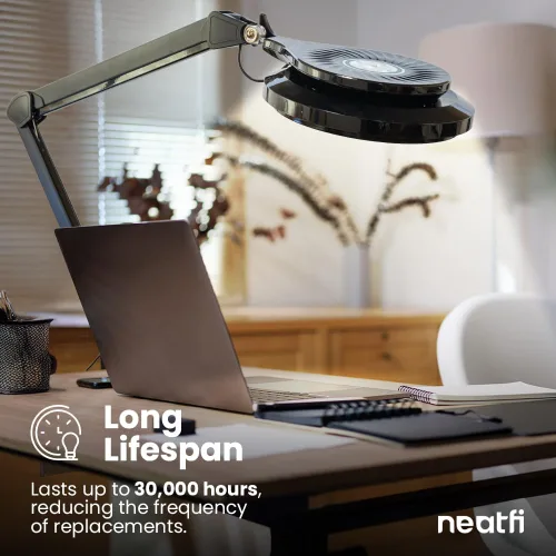 Vista 2 de Neatfi Lámpara de escritorio LED 3,000 lúmenes 30 W 320 LED SMD Regulable Temperatura de color de 3000K a 6500K Luz de escritorio