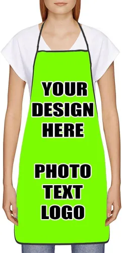Vista 19 de Delantales personalizados con diseño de imagen de texto fotográfico para adultos, hombres, mujeres, parrilla, cocina, 40