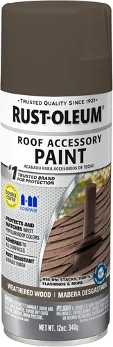 Vista 7 de Rust-Oleum 302125 Pintura en aerosol para recubrimiento de accesorios de techado, 12 onzas, Espresso Shake Batido Espresso