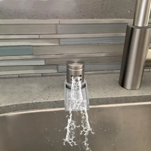 Vista 7 de Rampa de agua para cubierta de aire para lavavajillas, rampa de 3 pulgadas que ayuda a guiar el agua al fregadero, accesorio universal