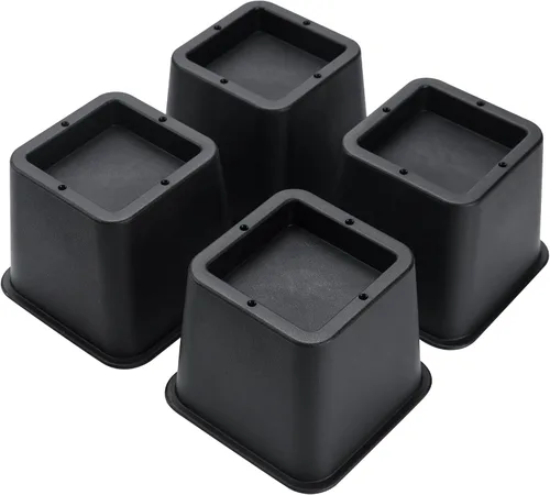 Vista 8 de BTSD-home Elevadores de cama ajustables de 12 pulgadas, resistentes, elevación en alturas de 1,2,3,4,5,6,7,8,9,10,11,12 pulgadas para sillón, sofá