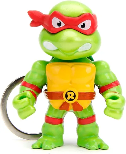 Vista 5 de Jada Toys - Teenage Mutant Ninja Turtles - Figuras fundidas a presión de 2.5 pulgadas, 4 unidades, figuras coleccionables con llavero, regalo