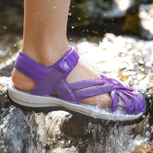 Vista 6 de CAMEL CROWN Women's Hiking Sandals Anti Slip Outdoor Sports Summer Beach Comfortable Lightweight Walking Sandals Trekking Sandals Closed Toe