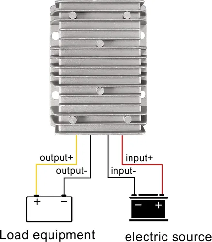 Vista 4 de uxcell Regulador del convertidor de corriente DC 12V/24V (9V ~ 35V) a DC 5V 20A 100W Transformador de conversión de voltaje impermeable