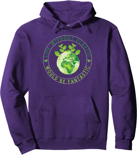Vista 11 de Life Without Plastic Ecology Planet Original Vegan Gift Pullover Hoodie