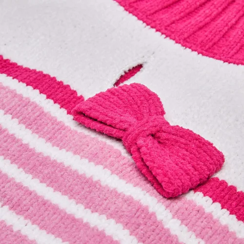 Vista 7 de Blueberry Pet Suéter Suave y Acogedor de Chenilla con Rayas Elegantes para Perro en Rosa Princesa, Longitud de Espalda 10", Paquete de 1 Prenda