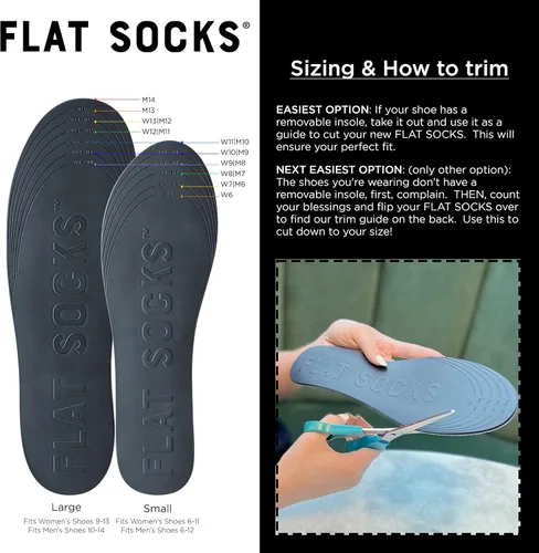 Vista 5 de FLAT SOCKS Calcetines invisibles, forro para zapatos sin calcetines, no se deslizan, no huelen, inserción lavable para zapatos descalzos
