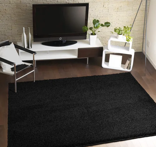 Vista 2 de Garland Rug Skyline Shag - Alfombra de área, 3 pies x 5 pies, color negro