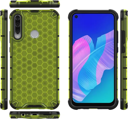 Vista 22 de Pzwoxukhov Funda compatible con Huawei Nova 3i, compatible con Huawei P Smart+ 2018 Honeycomb Anti-Drop Shock-Absorbing Case Negro