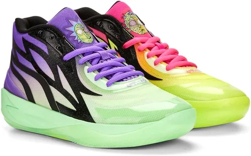Vista 2 de PUMA Hombres R&M X Mb.02 Baloncesto Zapatillas - Verde