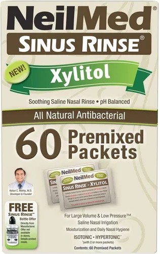 Vista 2 de NeilMed Paquetes de recarga premezclados con xilitol, 60 unidades.