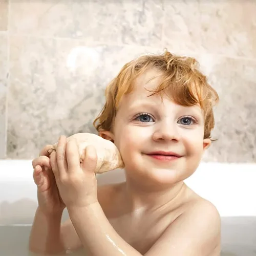 Vista 5 de Remoja de baño de avena para bebés, niños y adultos, remojo de té de baño para bebés, hecho con prebióticos para aliviar la piel seca, picazón