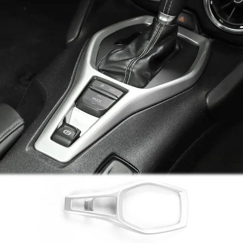 Vista 10 de CheroCar Gears - Adhesivo decorativo para panel de cambio, para Chevrolet Camaro 2016+, accesorios de decoración interior (fibra de carbono 1)..