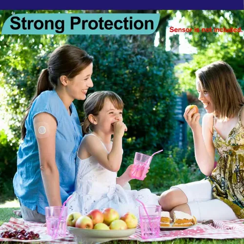 Vista 7 de Parches adhesivos G7, paquete de 40 parches impermeables y transpirables para G7 y Stelo con recorte, protección de larga estancia, sensor