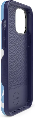 Vista 7 de Casely Funda para iPhone 13 Pro Estado de Ánimo Actual Estampado de Vaca Azul Claro Compatible con MagSafe Diseño de Protección Audaz