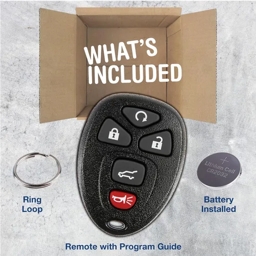 Vista 3 de KeylessOption Llavero de Reemplazo para 2007 2008 2009 2010 2011 2012 2013 2014 2015 2016 2017 Buick Cadillac Chevrolet Chevy GMC Saturn, Control