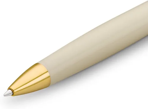 Vista 2 de Kaweco STUDENT 20's Jazz Bolígrafo I Business Bolígrafo de acrílico de alta calidad en marrón y crema I Elegante bolígrafo con caja de regalo